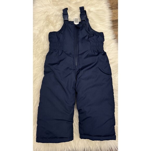 Carter’s Size 2T Navy Blue  Adjustable Snow Bibs Pants - Picture 1 of 6